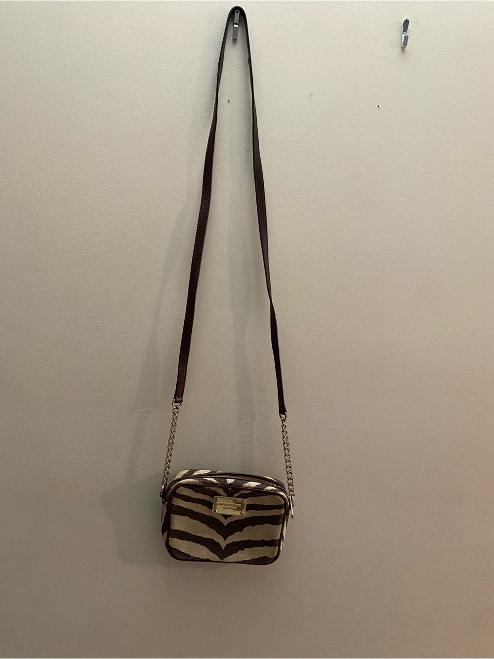 Michael Kors Zebra-Print small Crossbody bag
